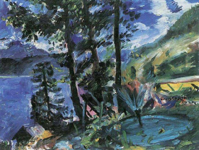 Lovis Corinth Walchensee mit Springbrunnen oil painting picture